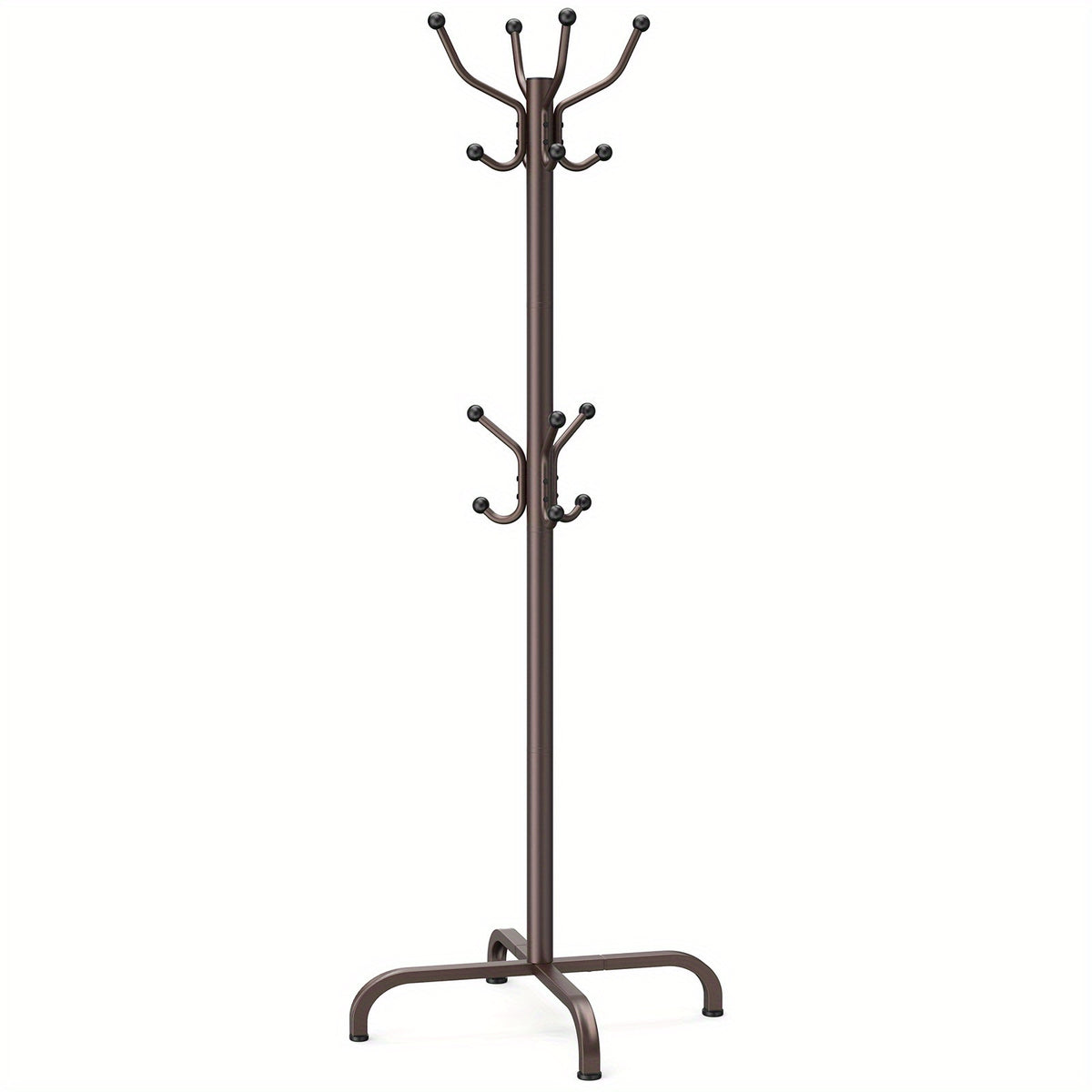 Coat Rack shown in the Brown option