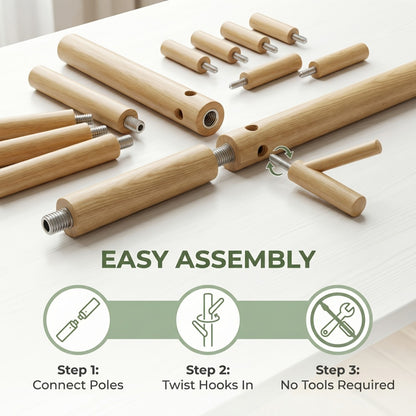 Freestanding Coat Rack with Adjustable Height, Coat and Hat Organizer detail image - detail view 4