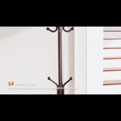 Freestanding Coat Rack with Adjustable Height, Coat and Hat Organizer detail image - detail view 8