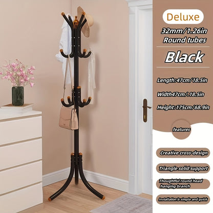 Coat Rack shown in the Black option