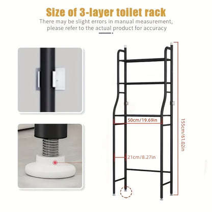 Freestanding Metal Bathroom Storage Rack for Organized Everyday Storage detail image - detail view 4
