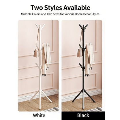 Freestanding Metal Coat Rack, Entryway Hall Tree for Organized Everyday Storage detail image - detail view 7