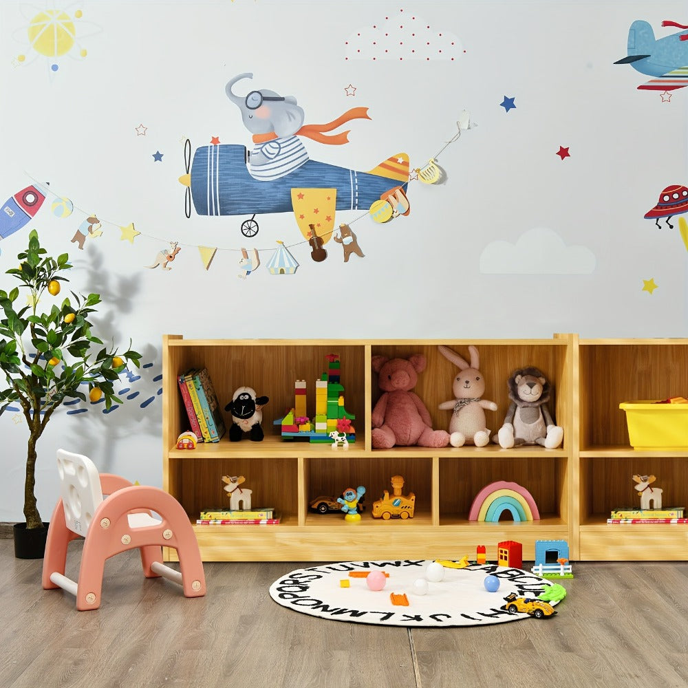 Freestanding Storage Cabinet with Open Shelves, Freestanding Storage Cupboard detail image - detail view 7