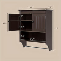 Wall Cabinet Dark Brown