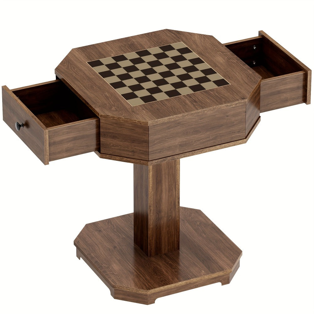 Game Tables And Accent Tables with Storage Drawers and Side Table for Living Room detail image - detail view 3