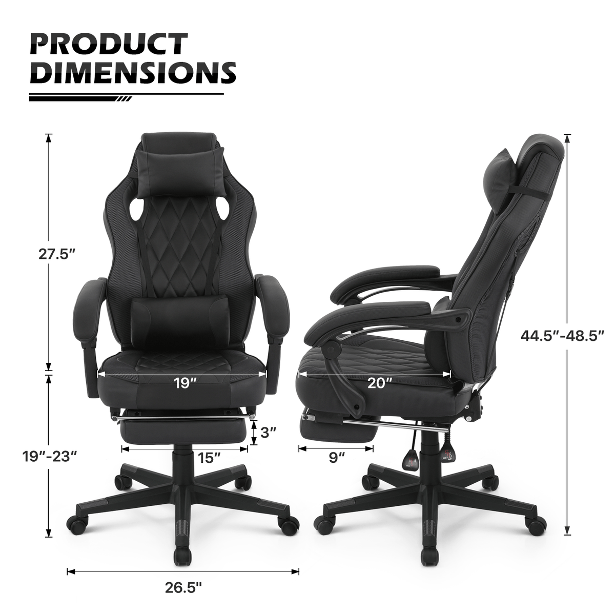 Gaming Chair shown in the Carbon Fiber Pattern option