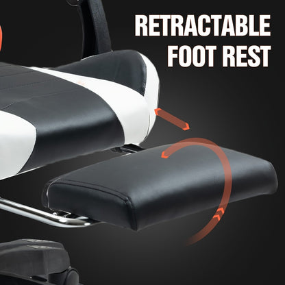 Gaming Chair with Footrest and Lumbar Support for Home Office detail image - detail view 9