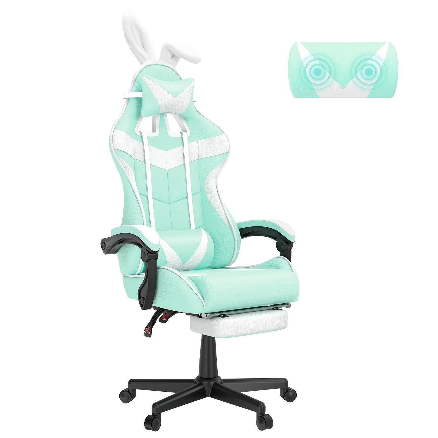 Gaming Chair shown in the Light Green option
