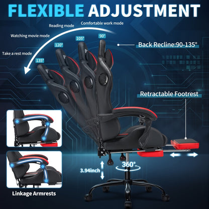 Gaming Chair with High Back, Reclining Computer Chair for Home Office detail image - detail view 13
