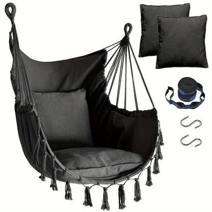 Hammock Chair shown in the Dark Gray option