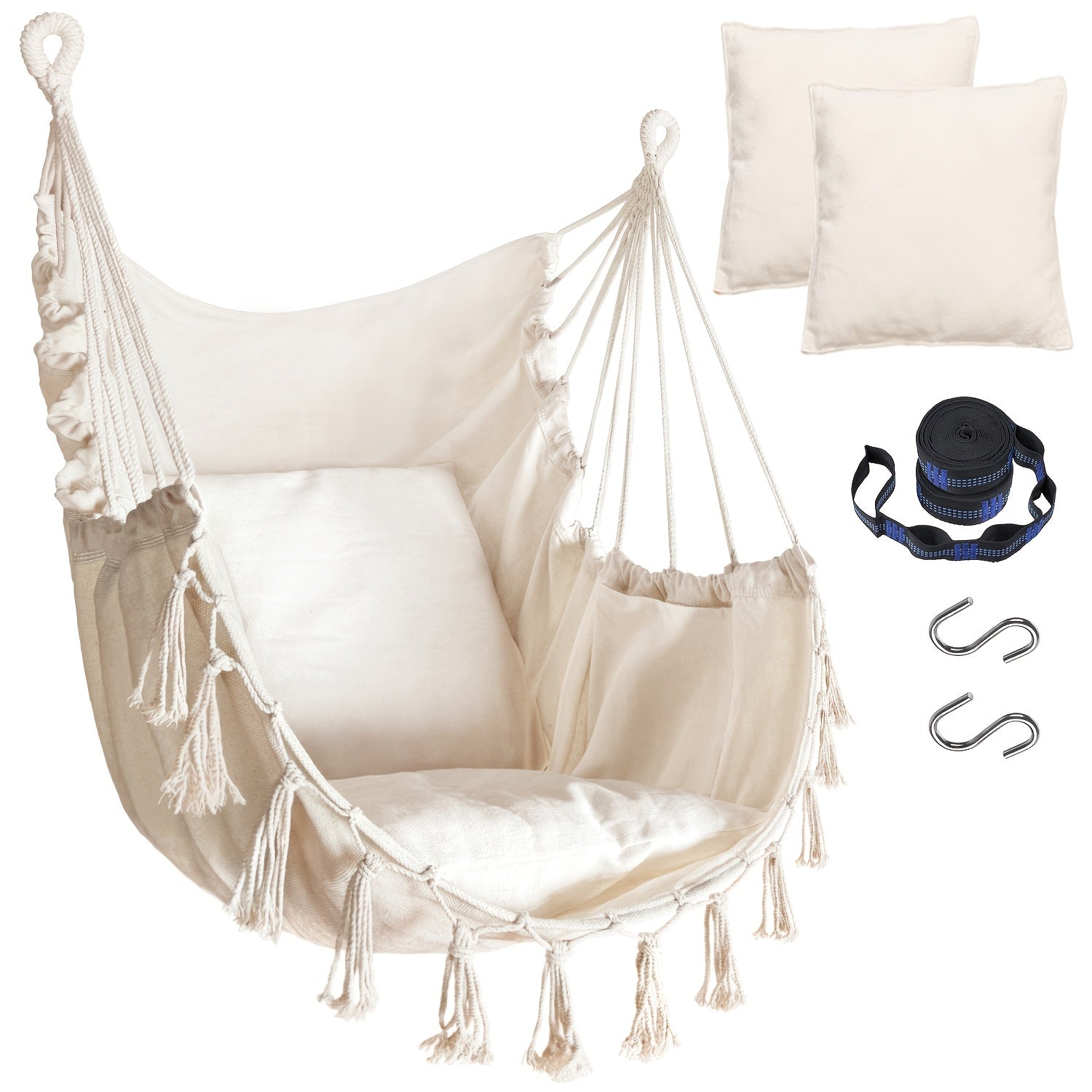Hammock Chair shown in the White option