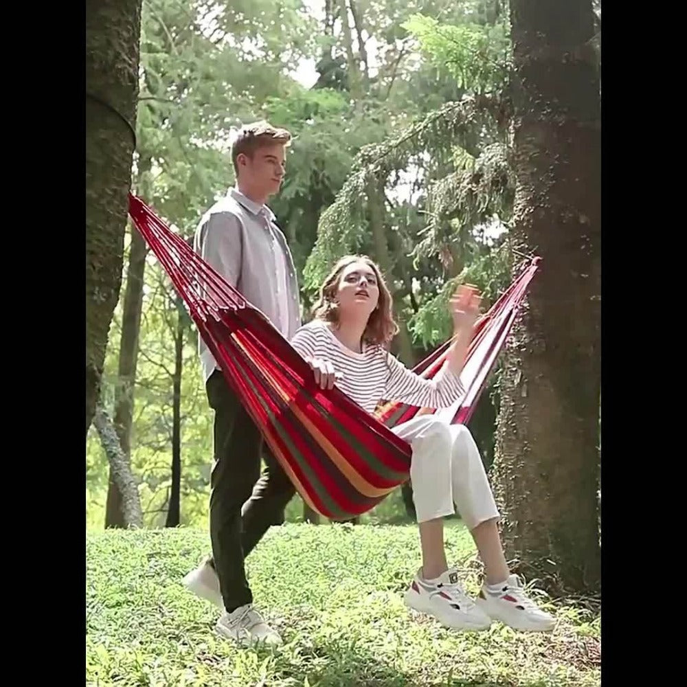 Hammock with Canvas Seat for Comfortable Outdoor Seating in Patio detail image - detail view 10