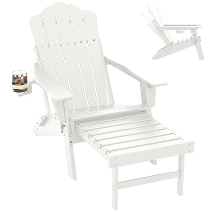 Adirondack Chair shown in the 5 backplate white, 1pc option