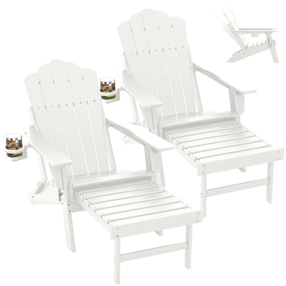 Adirondack Chair shown in the 5 backplate white, 2pcs option