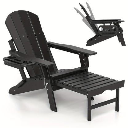 Adirondack Chair shown in the Black, 1pc option