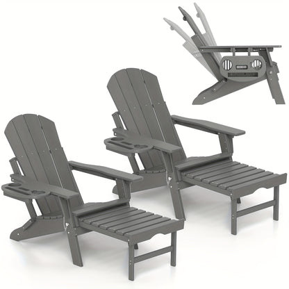 Adirondack Chair shown in the Grey, 2pcs option