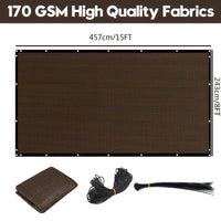 8'X15'(94.49x177.17inch)Brown