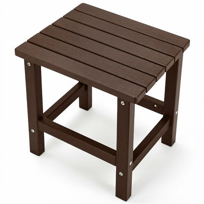 HDPE Outdoor Side Table with Multiple Color Options for Patio detail image - detail view 8