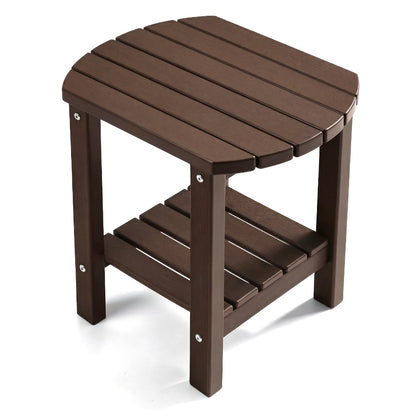 HDPE Outdoor Side Table with Weather-Resistant Finish for Outdoor Serving and Relaxation detail image - detail view 10