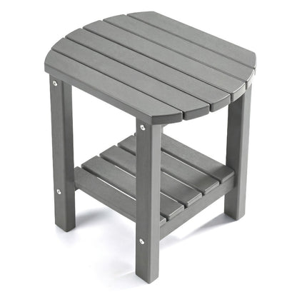 HDPE Outdoor Side Table with Weather-Resistant Finish for Outdoor Serving and Relaxation detail image - detail view 8