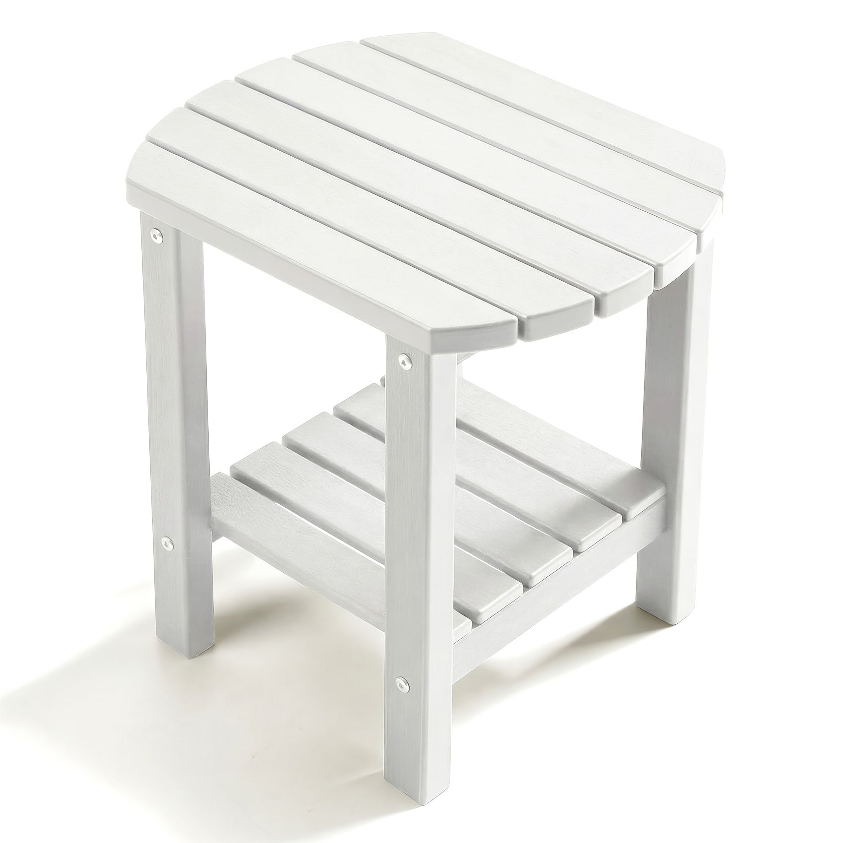 Outdoor Side Table shown in the White option