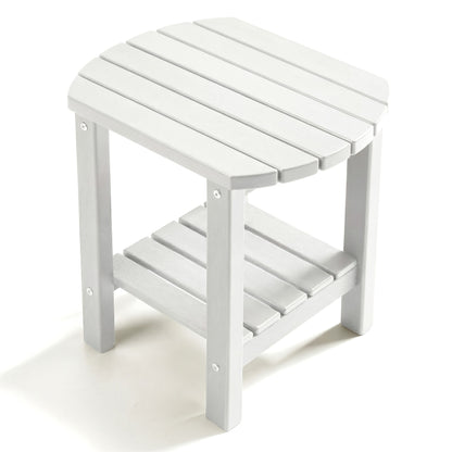 Outdoor Side Table shown in the White option