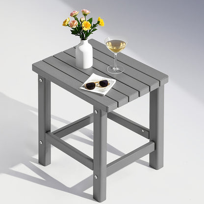 Outdoor Side Table shown in the Grey option