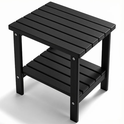 Outdoor Side Table, Adirondack Side Table HDPE Outdoor Weather Resistant Square End Table shown in the main product view