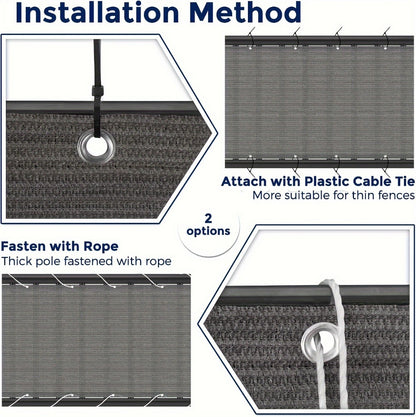 HDPE Privacy Screen Fence with Added Privacy and Reinforced Corners for Patio detail image - detail view 21