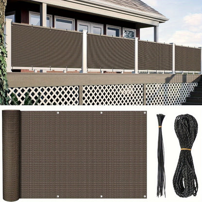 HDPE Privacy Screen Fence with Added Privacy and Reinforced Corners for Patio detail image - detail view 9