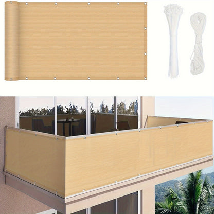 Privacy Screen Fence shown in the Sand option