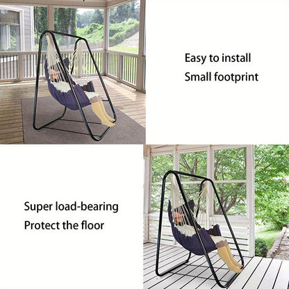 Heavy-Duty Hammock Stand for Comfortable Outdoor Seating in Patio detail image - detail view 5