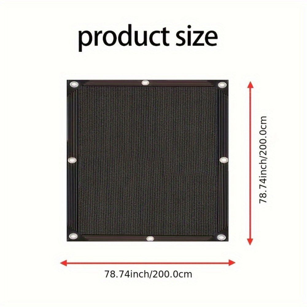 Heavy-Duty HDPE Outdoor Sun Shade Sail with UV Protection and Reinforced Corners for Patio detail image - detail view 3