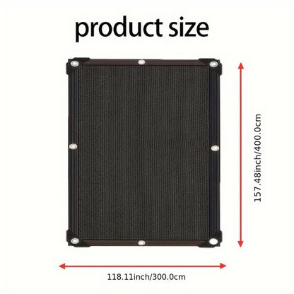 Heavy-Duty HDPE Outdoor Sun Shade Sail with UV Protection and Reinforced Corners for Patio detail image - detail view 6