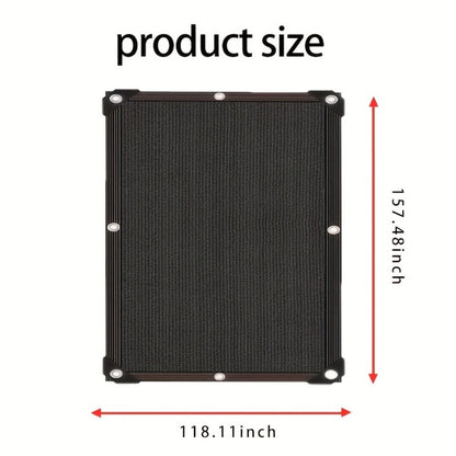 Heavy-Duty HDPE Outdoor Sun Shade Sail with UV Protection and Reinforced Corners for Patio detail image - detail view 7