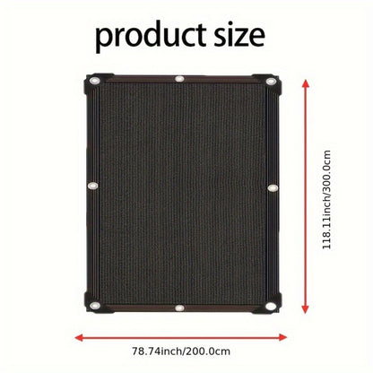 Heavy-Duty HDPE Outdoor Sun Shade Sail with UV Protection and Reinforced Corners for Patio detail image - detail view 9