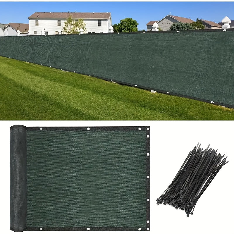 Privacy Screen Fence shown in the Green, 6x50ft (1.8X15m) option