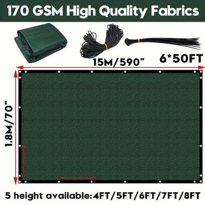 Heavy-Duty HDPE Privacy Screen with Added Privacy and Multiple Color Options detail image - detail view 17