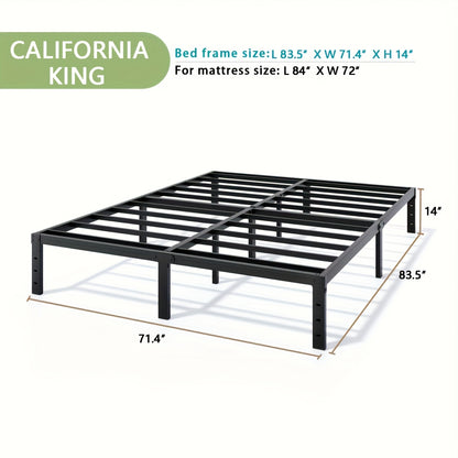 Bed Frame shown in the California King, 14inch option