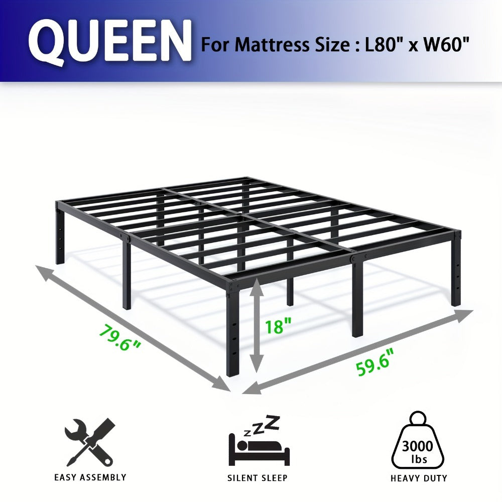 Heavy-Duty Metal Bed Frame with No Box Spring Needed for Bedroom detail image - detail view 20