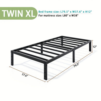 Bed Frame shown in the TWIN XL, 12inch option