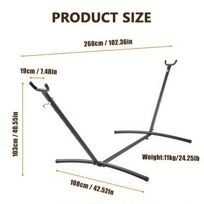 Heavy-Duty Metal Hammock Stand for Comfortable Outdoor Seating detail image - detail view 10