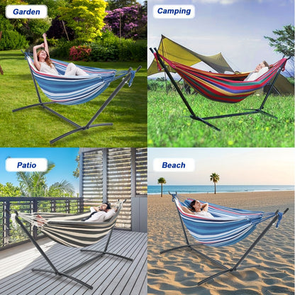 Heavy-Duty Metal Hammock Stand for Comfortable Outdoor Seating detail image - detail view 5