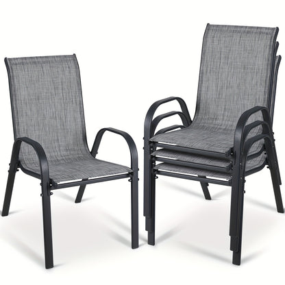 Patio Dining Chair shown in the Grey option