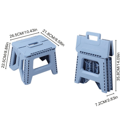 Folding Stool shown in the Blue option