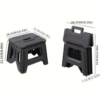 Folding Stool shown in the Black, 330 lbs option