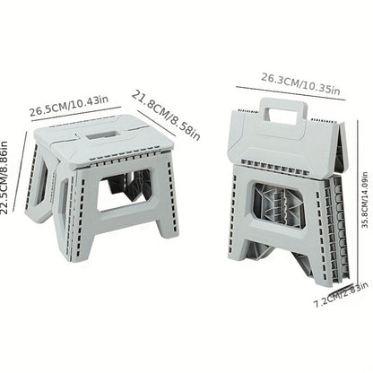 Heavy-Duty Plastic Folding Stool with Tool-Free Assembly and Multiple Color Options detail image - detail view 4