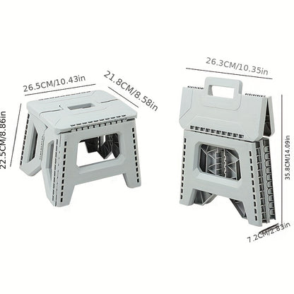 Folding Stool shown in the Grey, 330 lbs option