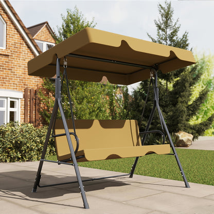 Porch Swing Set shown in the Coffee Brown option