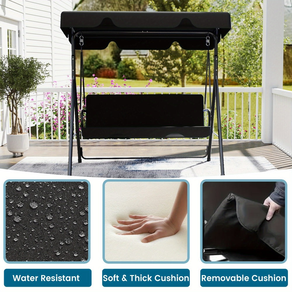 Heavy-Duty Porch Swing with Multiple Color Options for Patio detail image - detail view 9